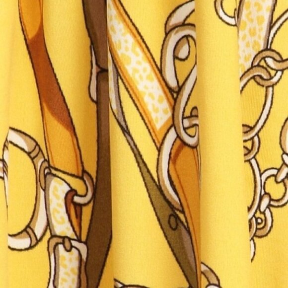 BELTS & CHAINS Yellow Tunic Top - Picture 3 of 4